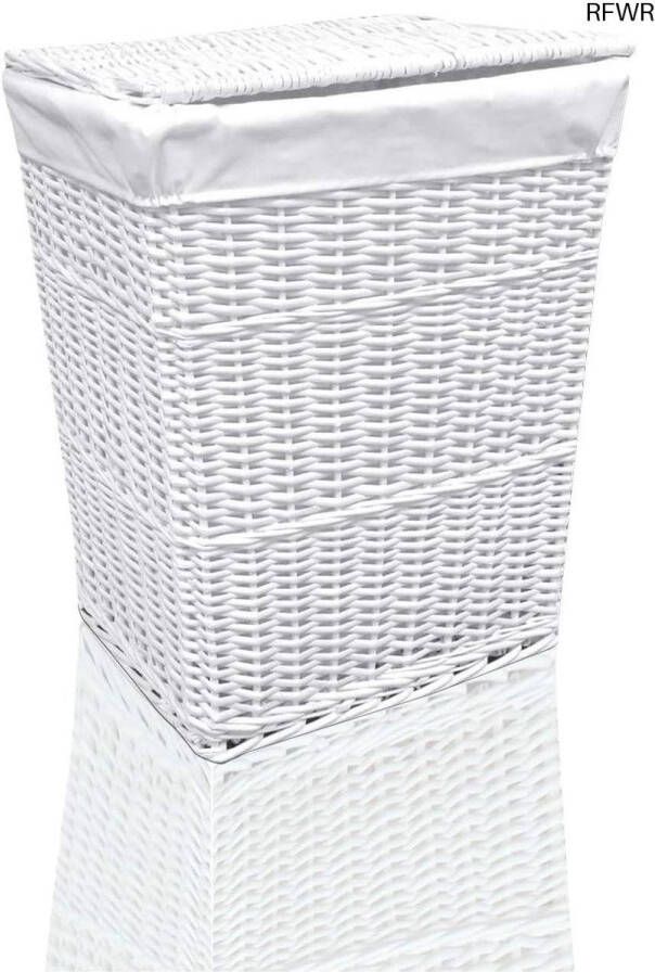 RFWR Rieten Wasmand met Witte Voering 45 x 32 x 59 cm 85 liter