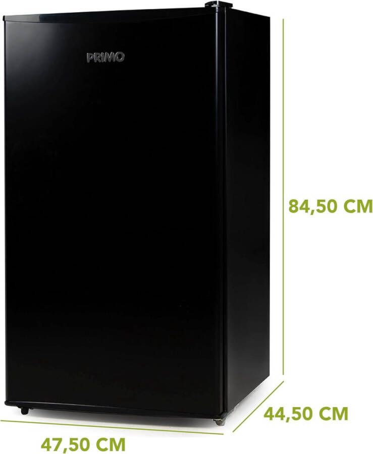 RFWR Vrijstaande Tafelmodel Koelkast met Vriesvak 80L Zwart