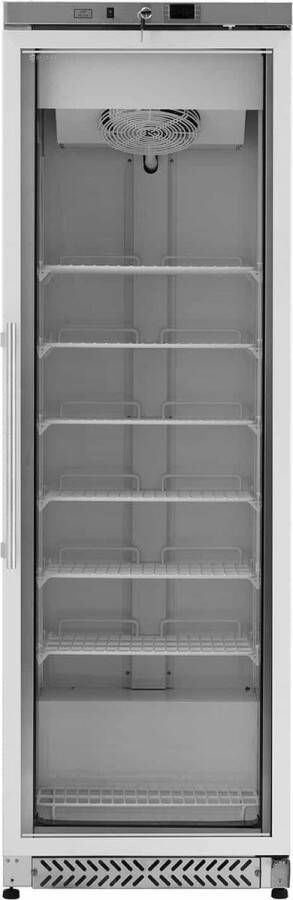 Royal Catering diepvries 380 L glazen deur Stříbrná koelmiddel R290