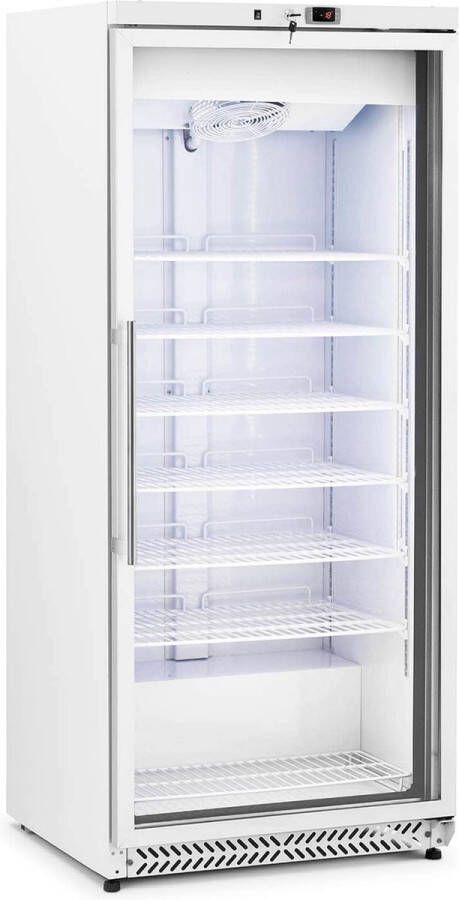 Royal Catering diepvries 580 L glazen deur Stříbrná koelmiddel R290 - Foto 2