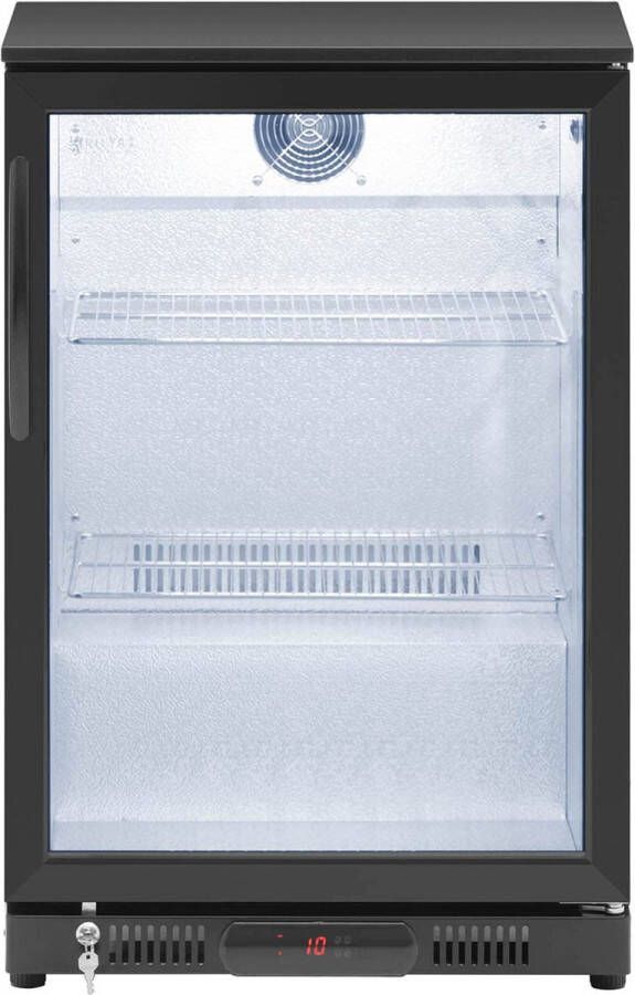 Royal Catering Dranken koelkast 138 l Acero con recubrimiento de polvo negro - Foto 2