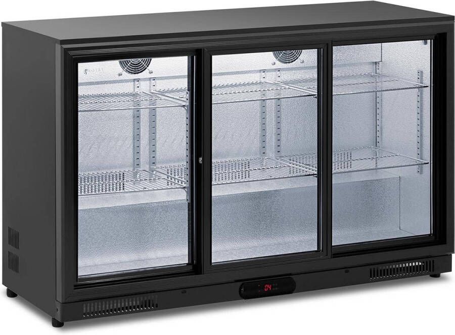 Royal Catering Dranken koelkast 318 l Acero con revestimiento en polvo Black - Foto 1