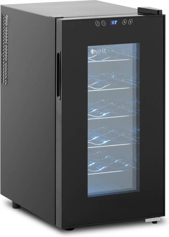 Royal Catering Dranken koelkast 52 L Acero con revestimiento en polvo