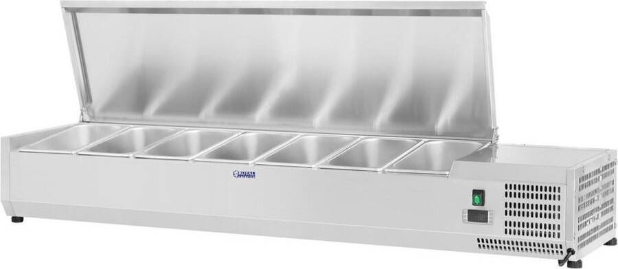 Royal Catering Opzetkoelvitrine 150 x 33 cm 7 GN 1 4 containers - Foto 1