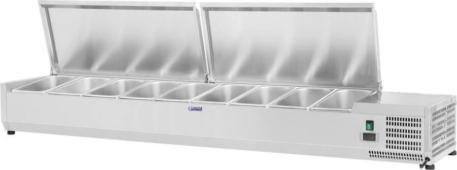 Royal Catering Opzetkoelvitrine 200 x 39 cm 9 GN 1 3 containers - Foto 2