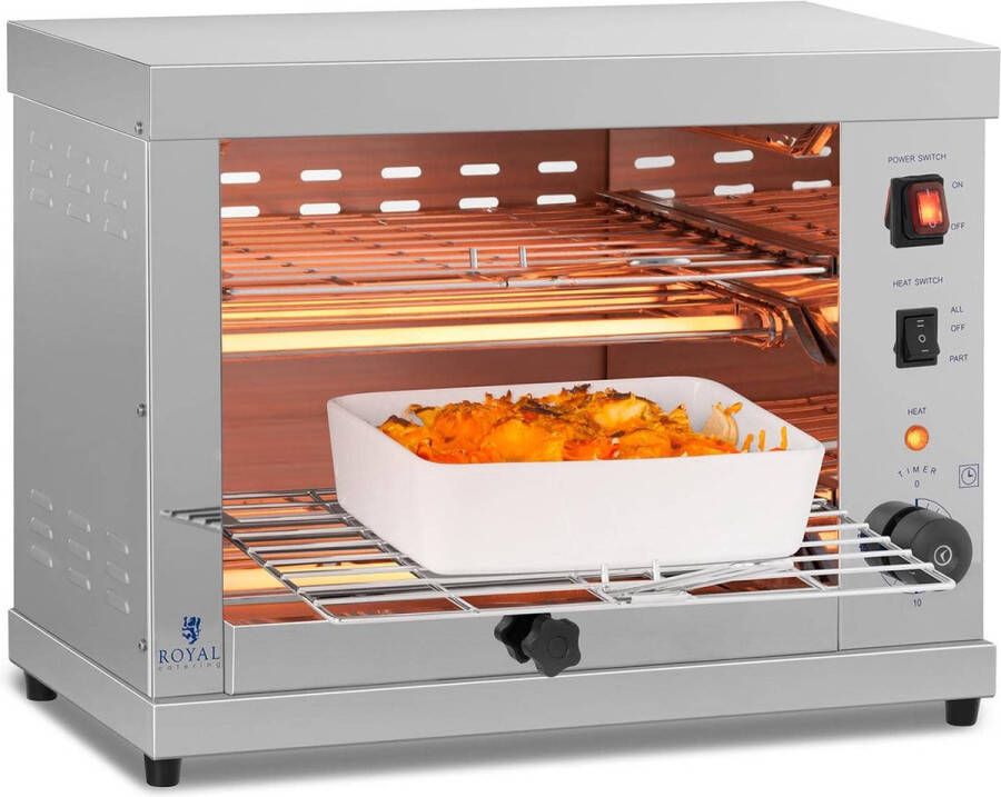 Royal Catering Salamander Grill 2 niveaus 3250W