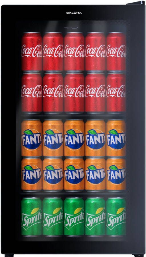 Salora BEVERAGECOOLER93B Koelkast Tafelmodel Koelkast Koelkasten Vrijstaand 93 l Glazen deur