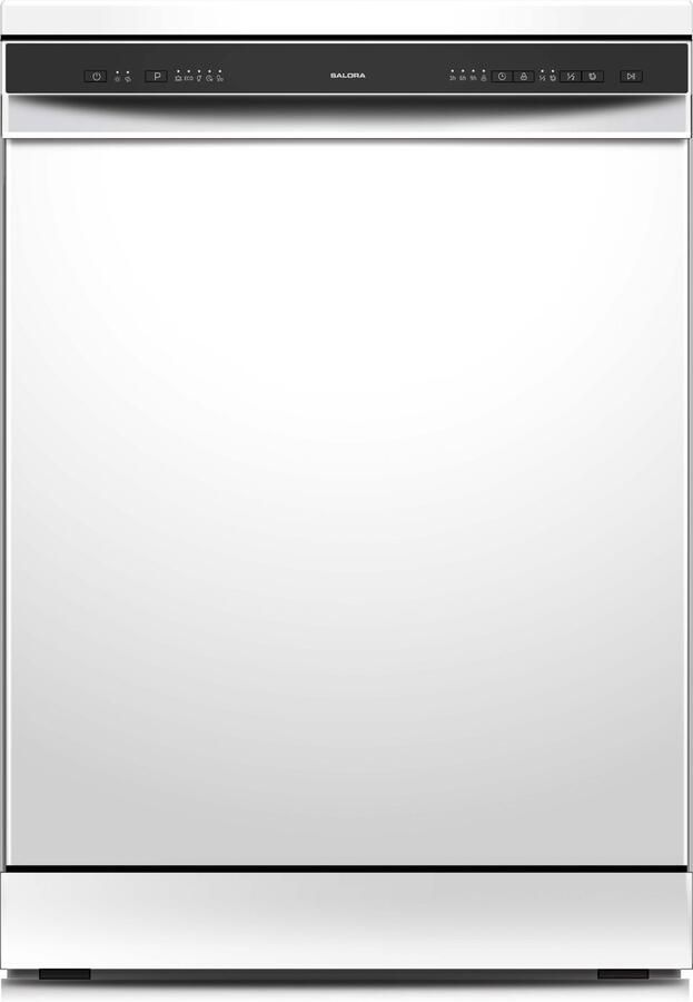 Salora DWH6025 Vaatwasser 12 couverts 5 Wasprogramma's Vaatwasser vrijstaand Half load & Startuitstel