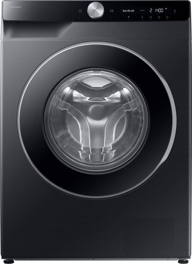 Samsung 6000 serie Wasmachine WW90DG6U85LB A-label 9 Kg Zwart Ai Ecobubble Stoom Super Speed SpaceMax