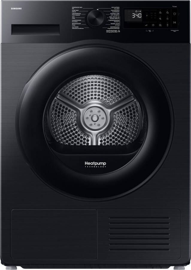 Samsung DV90DG52A0ABEN Wasdroger Warmtepompdroger 9kg Zwart