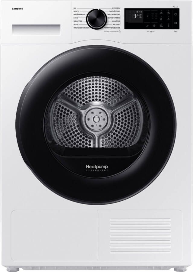 Samsung DV90DG52A0AE Vrijstaand Voorbelading Warmtepomp Wit Draaiknop Rechts