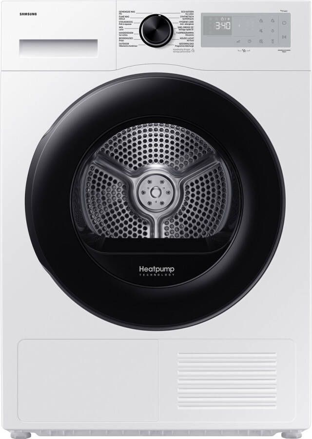 Samsung DV9UDG52A0AHEN Wasdroger Warmtepompdroger 9kg Wit NL FR
