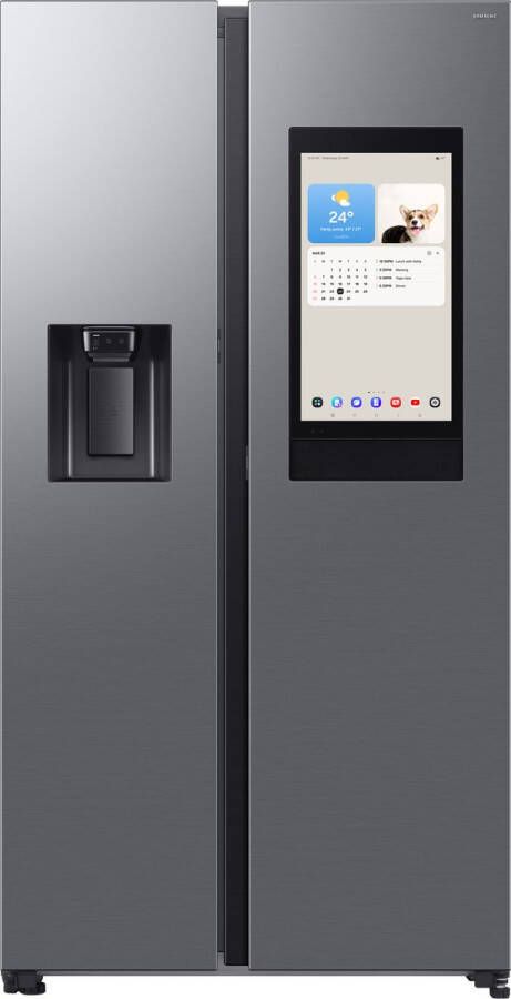 Samsung Family Hub™ RS90F66BETEF 9-serie Amerikaanse koelkast Wifi Mat inox