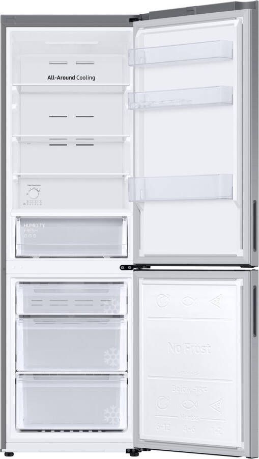 Samsung RB33B610ESA koel-vriescombinatie Vrijstaand 344 l E Grafiet Metallic
