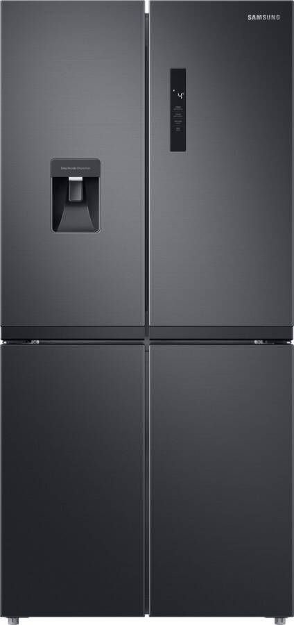 Samsung RF48A401EB4 Vrijstaand Frans deur Antraciet Op de deur Gehard glas SN-T