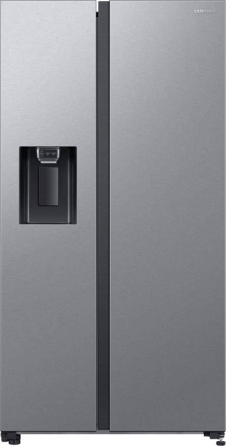 Samsung RS65DG54M3SL Vrijstaand Amerikaanse deur Roestvrijstaal Stainless steel Deur-op-deur Binnenin