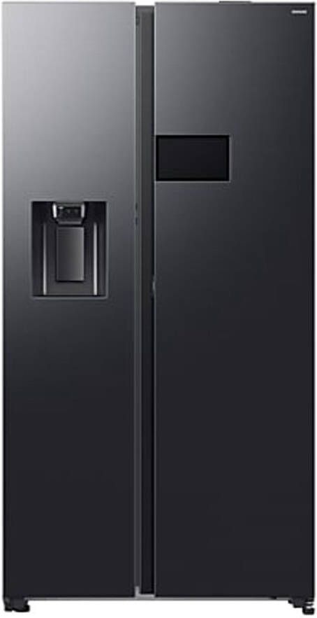Samsung RS90F64EEFEO amerikaanse koelkast Side-by-Side met AI Home wateraansluiting Zwart