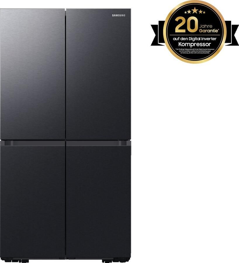 Samsung RF59C701EB1 Vrijstaand Frans deur Zwart Touch LED Binnenin