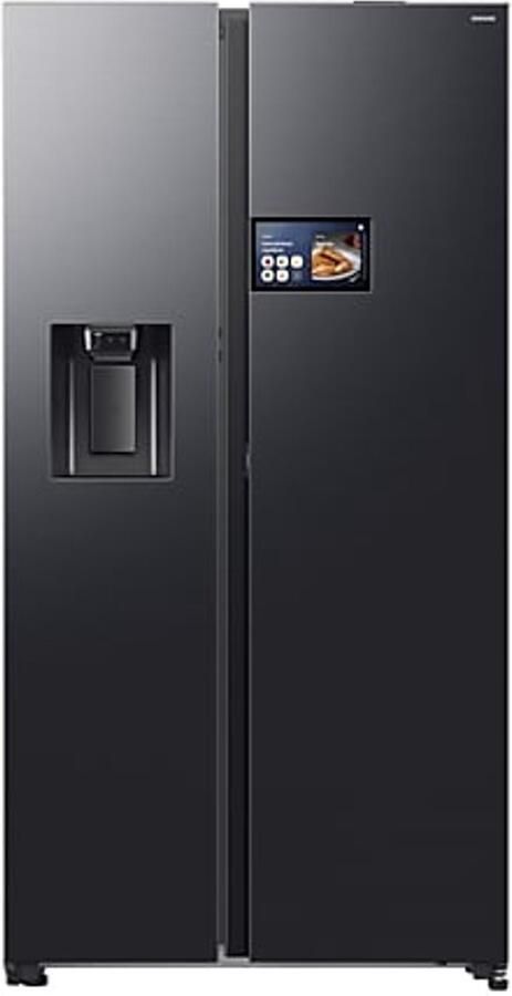 Samsung RS90F64EEFEO amerikaanse koelkast Side-by-Side met AI Home wateraansluiting Zwart