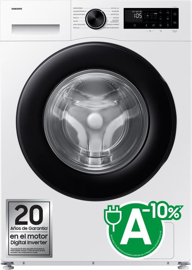 Samsung WW90DG5G34AE wasmachine Voorbelading 9 kg 1400 RPM Wit