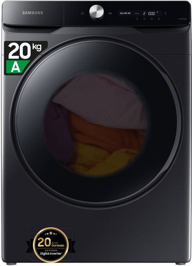 Samsung WF20DG8650BV U3 wasmachine Voorbelading 20 kg 1000 RPM Zwart
