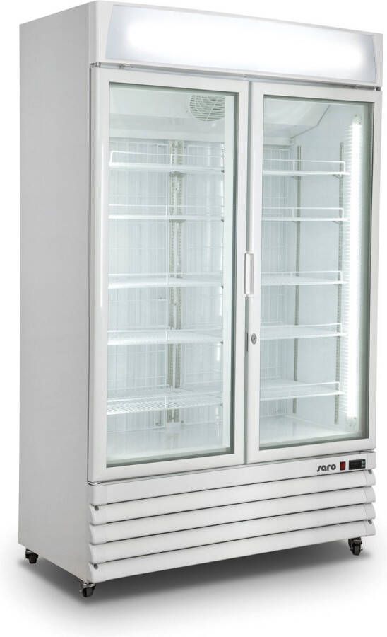 Saro G 885 Geforceerd Glasdeurkoeler 2 Klapdeuren All White 453-10081