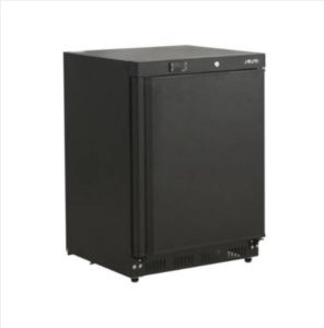 Saro koelkast zwart design tafel model afsluitbaar 3 verstelbare roosters deur wisselbaar 2 jaar garantie professioneel model HK 200 B