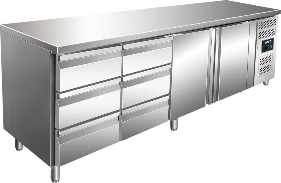Saro Koeltafel 2 deuren en 6 laden Compressor uitneembaar 323-10725