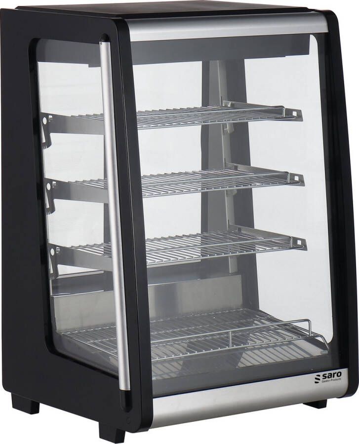 Saro Koelvitrine ALBA – 129L Koeltoonbank met LED & 3 Glazen Planken – Voor Horeca & Bakkerij