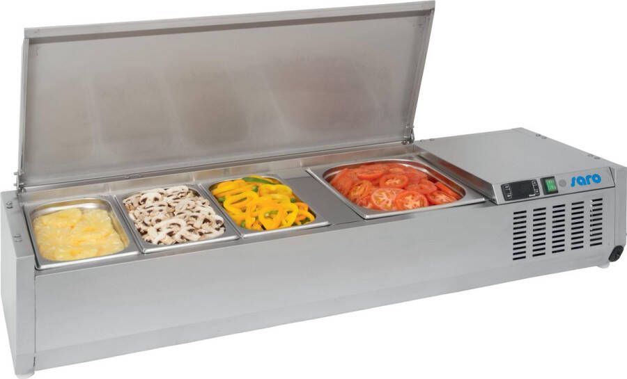 Saro Koelvitrine VRX 1400 S S RVS 140 cm breed 2 jaar garantie! - Foto 1