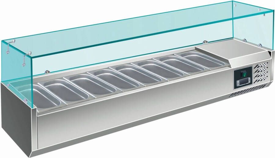 Saro Refrigerated Table Top Display 8x 1 3 GN Modell Evrx 1800 380 465-2112 - Foto 1