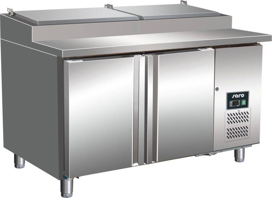 Saro Saladette 7 x 1 3GN opzet met deksel 2 deuren 323-3235