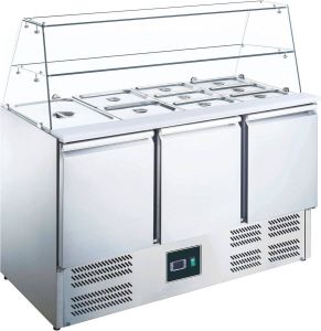 Saro Saladette With Glass Top Model Es 903 G 465-1090