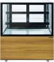 Saro Gebaksvitrine MAXIME 300L RVS LED Verlichting Dubbelzijdig Glas Geforceerde Koeling Horeca Vitrine - Thumbnail 1