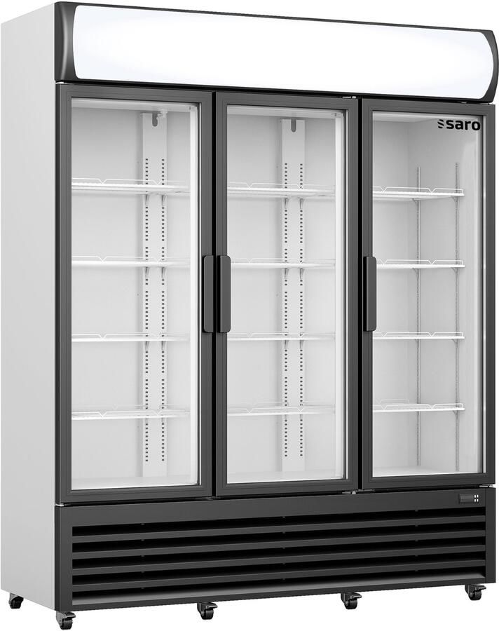 Saro Koelkast GTK 1065 – 3 Glazen Deuren – 1065 L – LED Verlichting – Reclame Display – Professionele Horeca Koelvitrine