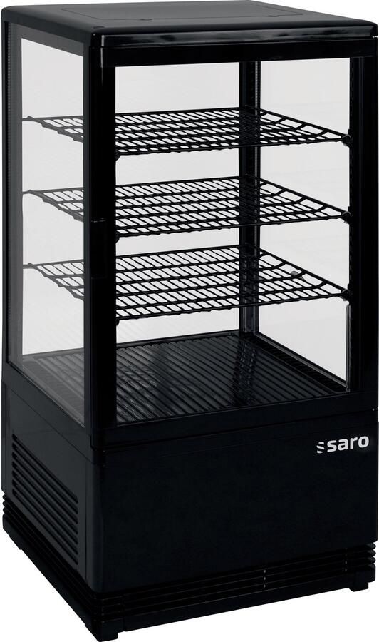 Saro Koelvitrine 68 liter Model SC70 ZWART 2 jaar garantie!