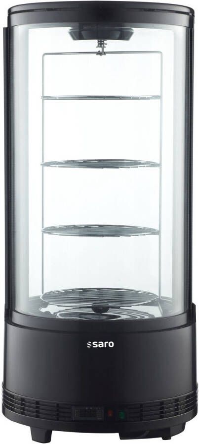 Saro Taartvitrine Rond – Model ELIZA – Zwart 73 Liter