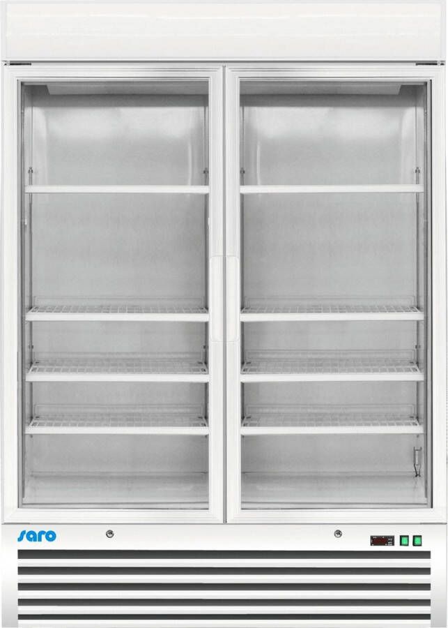 Saro Vrieskast D 920 – 2 glasdeuren – 1079L – Ventilator koeling – LED-verlichting – Slot & ontdooiing – Professioneel – Bestel direct!