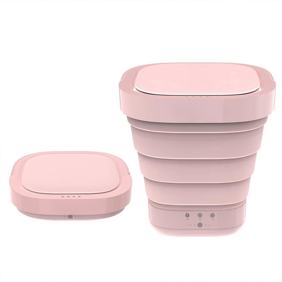 Sch Mini Wasmachine Roze ‎30cm x 30cm x 10cm