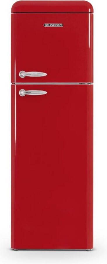 Schneider Comsumer ​SCHNEIDER CONSUMER SCDD309VR koel-vriescombinatie Vrijstaand 302 l E Rood