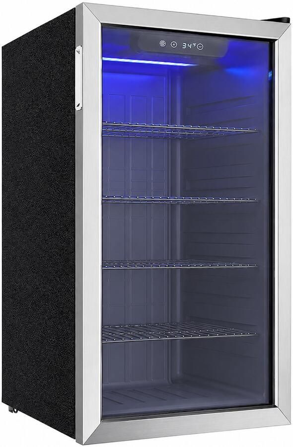 Sello! mini koelkast – compressor– blikjes – wijnflessen – luchtgekoeld – glazen deur – 0°C tot 16°C – fluisterstil – led