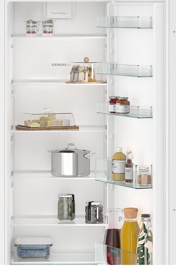 Senza Marchio SIEMENS KI81RNSE0 iQ100 Inbouwkoelkast 177 5 x 56 cm nis 310 l Made in Germany freshBox voor groenten en fruit snel koelen zeer stil met slechts 35 dB led-verlichting sleepscharnier - Foto 2