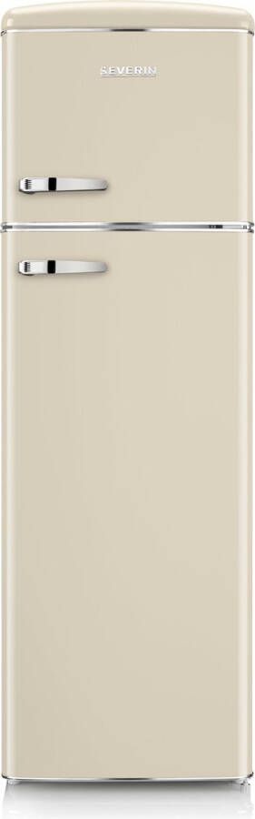 Severin RKG 8985 Retro Koelvries combinatie Creme- Energieklasse D
