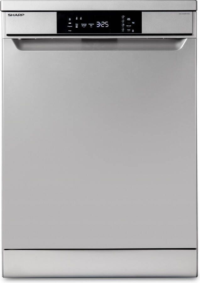 Sharp QWNA1BF47ESEU Vrijstaande vaatwasser Zilver 13 couverts 47 dB