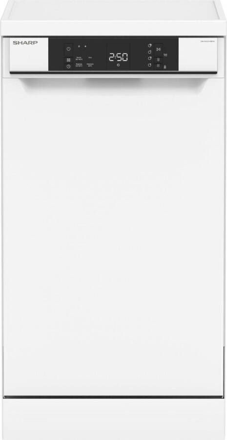 Sharp QWNS1CF49EWEU-vaatwasser-vrijstaand-45cm breed-wit