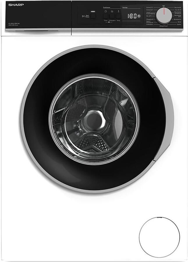 Sharp ES-NFA612BW1NA wasmachine Voorbelading 6 kg 1400 RPM Wit