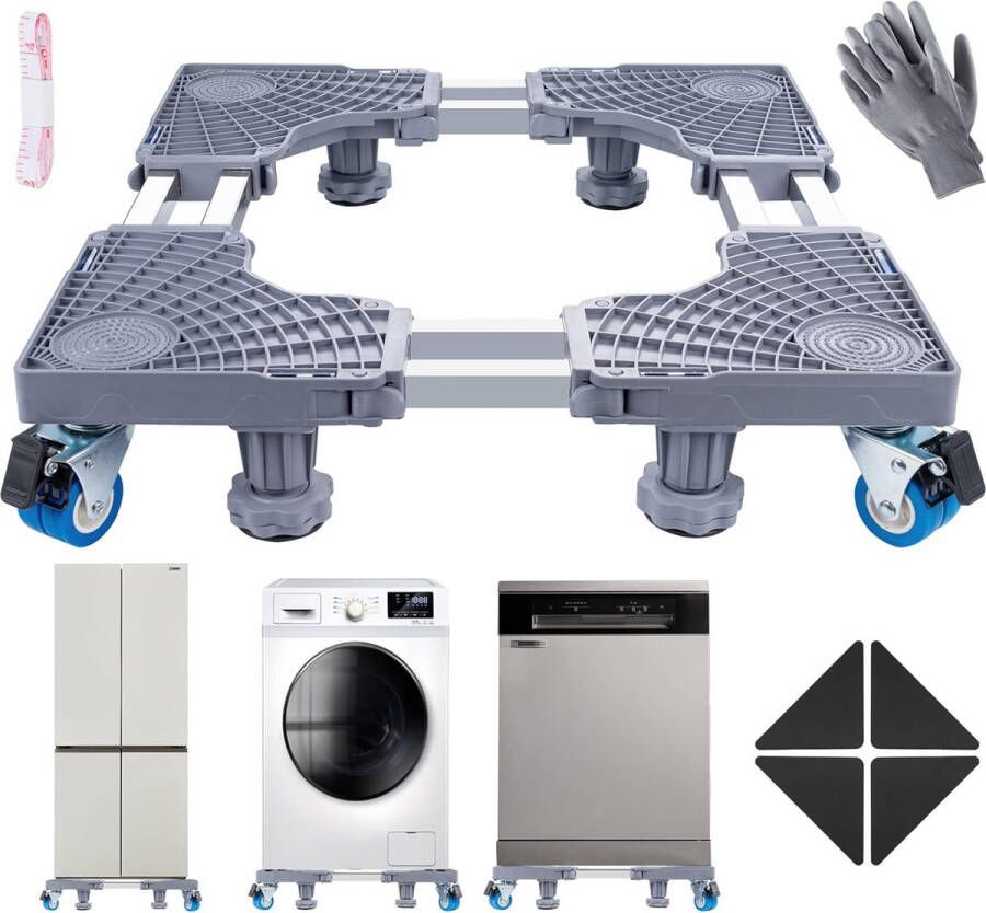 ShopHaven Opbergplank Boven Wasmachine Toilet Rek met 2 Planken Badkamer Plank Opbergkast Verstelbaar (62-101) x 49 5 x 173 cm Ruimtebesparende Oplossing Multifunctionele Organizer Stijlvolle Badkameraccessoire