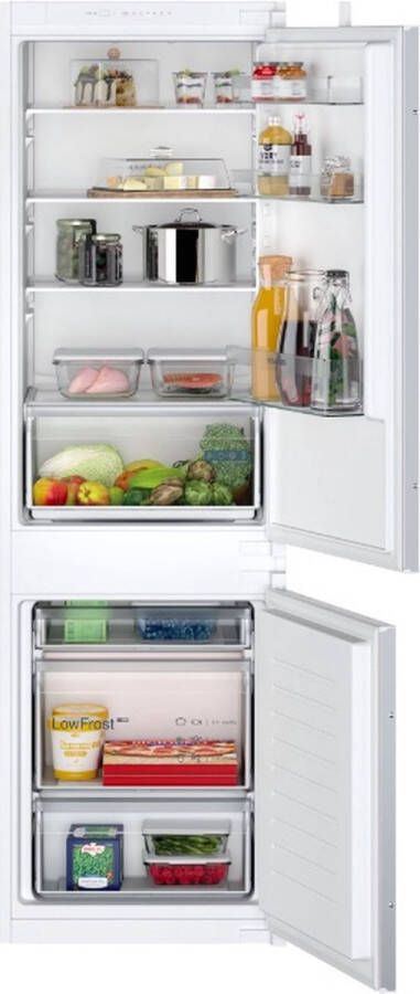 Siemens KI86VNSE0 iQ100 koel-vriescombinatie Ingebouwd E label Wit Low Frost