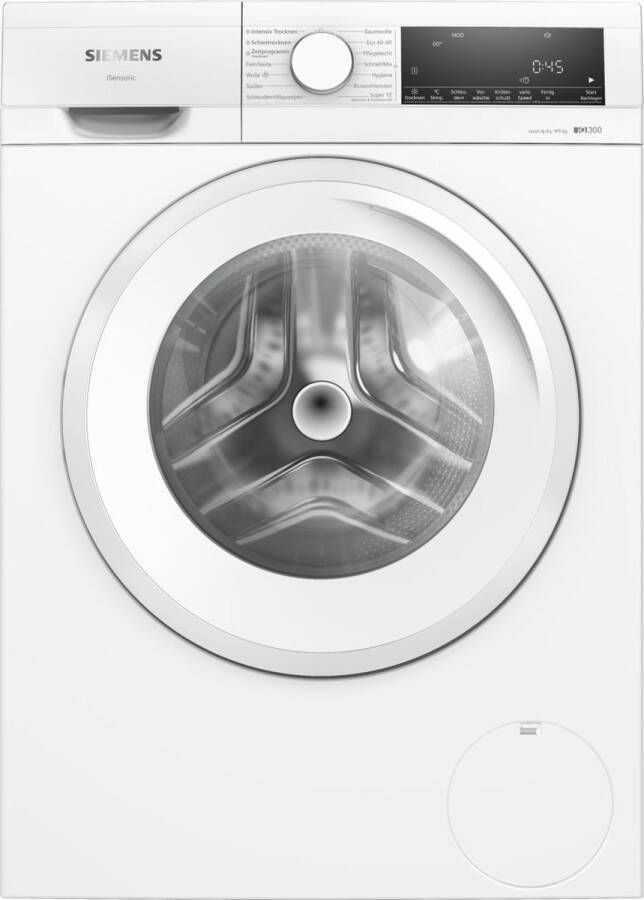 Siemens iQ300 WN34A141 Was-droogcombinatie Vrijstaand Voorbelading Wit E