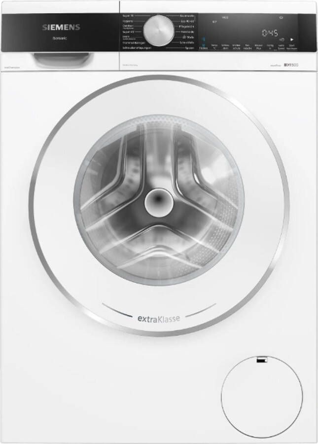 Siemens iQ500 WG44G2190 wasmachine Voorbelading 9 kg 1400 RPM Wit DU Display